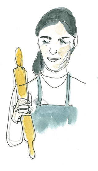 Cas con rodillo (Sobre mí)